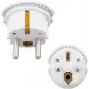 Amber LED Universal Seyahat Adaptörü - Amerikan, İngiliz Ve Avustralya Fişi Dönüştürücü - 16A 250V Kompakt Tasarım (2 Adet)
