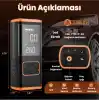 Enshall Taşınabilir Hava Kompresörü Lastik Şişirme - 150PSI Araba Lastikleri Hava Pompası Lastik Basınç Ölçerli LED Işık, 5400mAh Pil ve 12V DC Akıllı Lastik Şişirme Cihazı Araba, Motosiklet, Bisiklet