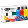 Rich Texco Akrilik Boya Seti, 12 Renk x 130 ml, Su Bazlı
