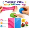 Hayal Gücü Kil Seti - 12 Renkli Hava ile Kuruyan Zıplayan Kil Hamuru, Yumuşak ve Kolay Şekillenen, Kokusuz, Eğitici Aktivite Seti -