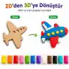 Hayal Gücü Kil Seti - 12 Renkli Hava ile Kuruyan Zıplayan Kil Hamuru, Yumuşak ve Kolay Şekillenen, Kokusuz, Eğitici Aktivite Seti -