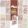 colortouch Planner Sticker Set - 1500+ Adet Çıkartma - Takvim, Ajanda, Günlük, Planlayıcı, Not Defteri, Journal için Düzenleyici Etiketler - Scrapbook Sticker - Stickeralbum - 3 Aylık Sticker Book