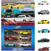 Hot Wheels 1:64 ölçekli metal oyuncak arabalar, özel süslemelere sahip oyunlara, sergilere ve koleksiyonlara uygun 6lı Euro Style araç seti, (Stiller çeşitlilik gösterebilir), JLB25
