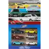Hot Wheels 1:64 ölçekli metal oyuncak arabalar, özel süslemelere sahip oyunlara, sergilere ve koleksiyonlara uygun 6lı Euro Style araç seti, (Stiller çeşitlilik gösterebilir), JLB25