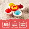 Circle Toys Vantuzlu Duyu Geliştirici Spinner Oyuncak 3’lü Set – Dönen Bebek Oyuncağı (12 Ay+)