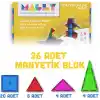 Magly Manyetik Yapı Blokları – Çocuklar Için Renkli 3 Boyutlu 36 Parça Manyetik Karo Oyun Seti