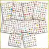 Sticker Seti 500 Adet İngilizce Temalı Etiket, Günlük Ajanda ve Defterlere, Karikatür Konsept, Öğretmen-Öğrenciler, Erkek-Kız Çocuk ve Yetişkinlere Kendinden Yapışkanlı Eğlenceli Çıkartmalar