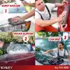 WONKEY - Mikrofiber Oto Yıkama Temizleme Seti | Araç Kurulama Havlusu + Otomobil Cam Bezi + Araba Yıkama Eldiveni Paketi, Profesyonel Araç Bakım Seti (3lü Set)