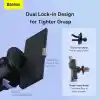 Baseus Metal Age II Gravity Araç Telefon Tutucusu, Havalandırma Izgarası için Otomatik Kilitlemeli Metal Araç Telefon Sabitleyici, Dikey ve Yatay Izgara Uyumlu, 4.7-6.7 inç Uyumlu, Siyah