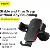 Baseus Metal Age II Gravity Araç Telefon Tutucusu, Havalandırma Izgarası için Otomatik Kilitlemeli Metal Araç Telefon Sabitleyici, Dikey ve Yatay Izgara Uyumlu, 4.7-6.7 inç Uyumlu, Siyah