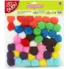 BU-BU PONPON 3CM 25Lİ KARMA