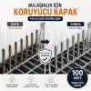 Farfan 100 Adet Gri - Bulaşık Makinesi Sepet Ucu Plastik Kapak - Pas ve Çizilme Önleyici Koruyucu - Tamir Seti