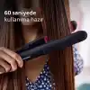 Philips Saç Düzleştirici, Keratin Seramik Plaka, ThermoProtect Teknolojisi, 2 Sıcaklık Ayarı, Tuş Kilidi, 60 Saniyede Isınma, 220°C’ye Kadar Sıcaklık Ayarı, BHS375/00