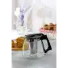 Orret Home Isıya Dayanıklı Borosilikat Cam Demlik, Kendinden Süzgeçli, Şık Tasarım (1500 Ml)