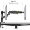 Northbayou F80 17-30 LCD/LED Monitör Tutucu Kol 2-9 kg Amortisörlü Vesa (75x75),(100x100) Monitör Standı