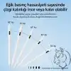 URUCHI Aktif Stylus Kalem, iPad, iPhone ve Android Tabletler ile Uyumlu, 4 LED Işıklı Pil Göstergesi, USB-C Şarjlı, Bluetooth Gerektirmez, Hassas Kapasitif Dokunmatik Kalem, Beyaz