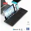 Lenovo K550 Dual-Mode Kablosuz Klavye - Bluetooth + 2.4GHz, Entegre Tablet ve Telefon Standlı, Sessiz Tuşlar, Q Türkçe, Siyah