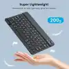 Bluetooth Kablosuz Şarjlı Türkçe Q Klavye Alüminyum Alışım Mini Pilli Mouse Süper Hafif Taşınabillir Bluetooth Eşleştirmeli Midi Klavye 25cm x 15cm