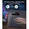 Bluetooth Kablosuz Şarjlı Türkçe Q Klavye Alüminyum Alışım Mini Pilli Mouse Süper Hafif Taşınabillir Bluetooth Eşleştirmeli Midi Klavye 25cm x 15cm