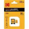 KODAK 32GB Micro SD UHS-I C10 U1 V10 Kart + SD Adaptör, Sarı
