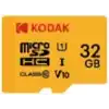 KODAK 32GB Micro SD UHS-I C10 U1 V10 Kart + SD Adaptör, Sarı