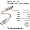 Klasse Type-C - 3.5 CX31993 MAX97220 Çip HiFi DAC Ses Kartı Kulaklık Kablosu (USB başlık)