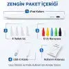 Infomax iPad Kalem, Apple Pencil Alternatifi, USB-C Hızlı Şarj, Palm Rejection, iPad Pencil, iPad 6-11 / Air 3-7 / Mini 5-7 / Pro Uyumlu, 4 Yedek Uç ve 6 Uç Koruyucu Dahil