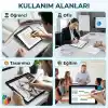 Infomax iPad Kalem, Apple Pencil Alternatifi, USB-C Hızlı Şarj, Palm Rejection, iPad Pencil, iPad 6-11 / Air 3-7 / Mini 5-7 / Pro Uyumlu, 4 Yedek Uç ve 6 Uç Koruyucu Dahil