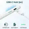 Infomax iPad Kalem, Apple Pencil Alternatifi, USB-C Hızlı Şarj, Palm Rejection, iPad Pencil, iPad 6-11 / Air 3-7 / Mini 5-7 / Pro Uyumlu, 4 Yedek Uç ve 6 Uç Koruyucu Dahil
