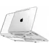 Klasse MacBook Air 13.6 inç M5/M4/M3/M2 2026-2025-2024-2023-2022 Çip ile Uyumlu Dayanıklı Koruyucu Kılıf, Ultra İnce Kabuk Koruma Sert Kapak A3449 A3240 A3113 A2681 (Şeffaf)