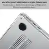 Klasse MacBook Air 13.6 inç M5/M4/M3/M2 2026-2025-2024-2023-2022 Çip ile Uyumlu Dayanıklı Koruyucu Kılıf, Ultra İnce Kabuk Koruma Sert Kapak A3449 A3240 A3113 A2681 (Şeffaf)