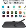 XPPen Deco 640 Grafik Çizim Tableti, 16384 Basınç Seviyesi, Pilsiz Kalem, 6x4 İnç, Windows Mac Android Uyumlu