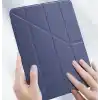 Coverzone iPad Air 11 M4 için Kılıf A2902 11 inç (2026) Kalem Koyma Bölmeli, Stand Olan, Uyku Modlu Silikon Arka Yüzey Suni Deri, Ergonomik Yapılı, Attractive Smart Cover Siyah