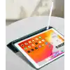 Coverzone iPad Air 11 M4 için Kılıf A2902 11 inç (2026) Kalem Koyma Bölmeli, Stand Olan, Uyku Modlu Silikon Arka Yüzey Suni Deri, Ergonomik Yapılı, Attractive Smart Cover Siyah