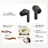 QCY Buds Bluetooth Kulaklık - Şık Tasarım - iPX4-35 Saat Ultra Uzun Pil Ömrü - Düşük Gecikme 0.06s -AI Gri