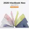 Minesk MacBook NEO 13 inç ile Uyumlu Ultra Şeffaf Alt Üst Takım Sert Kılıf - Kusursuz Kalıp ve Mükemmel Koruma - Ekstra Parlaklık Kazandıran Kristal Şeffaflığında Sert Polikarbonat Materyal