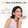 QCY Buds Bluetooth Kulaklık - Şık Tasarım - iPX4-35 Saat Ultra Uzun Pil Ömrü - Düşük Gecikme 0.06s -AI Gri
