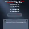 Minesk MacBook Air 15,3 ile Uyumlu M5 (A3448) M4 (A3241) M3 (A3114) M2 (A2941) Polikarbonat Sert Koruyucu Çizilme ve Darbe Önleyici Kılıf (Siyah Şeffaf, 15 inç 2023-2026)