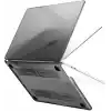 Minesk MacBook Air 15,3 ile Uyumlu M5 (A3448) M4 (A3241) M3 (A3114) M2 (A2941) Polikarbonat Sert Koruyucu Çizilme ve Darbe Önleyici Kılıf (Siyah Şeffaf, 15 inç 2023-2026)