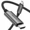 USB C HDMI Kablo (4K@60Hz,2K@144Hz,1080P@240Hz) HDR HDCP Type C to HDMI 2.0 [Thunderbolt 5/4/3, DeX Mode Uyumlu], iPhone 15/16/17 Pro, MacBook iPad Pro/Air, Samsung S25 ile Uyumlu (2 Metre)