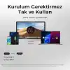 USB C HDMI Kablo (4K@60Hz,2K@144Hz,1080P@240Hz) HDR HDCP Type C to HDMI 2.0 [Thunderbolt 5/4/3, DeX Mode Uyumlu], iPhone 15/16/17 Pro, MacBook iPad Pro/Air, Samsung S25 ile Uyumlu (2 Metre)