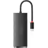 Baseus Lite 4in1 Multifonksiyonel Type-C Hub Dock Station Siyah