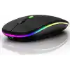 Şarj Edilebilir Tüm Cihazlara Uyumlu Sessiz Hızlı 2,4+5.0 Kablosuz Mouse (Siyah)