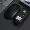 Şarj Edilebilir Tüm Cihazlara Uyumlu Sessiz Hızlı 2,4+5.0 Kablosuz Mouse (Siyah)