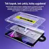 Coverzone iPad A16 ile Uyumlu Kolay Aparatlı Ekran Koruyucu