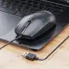 Philips SPK7247 USB Kablolu Optik Mouse - 1.8 Metre Ekstra Uzun Kablo, 1200 DPI Hassasiyet, Ergonomik Ofis ve Ev Tasarımı, Tak-Çalıştır, Siyah