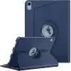 Apple iPad Yatay ve Dikey Standlı 360 Derece Döner Tablet Kılıfı (iPad 10.Nesil 10.9/iPad A16 Lacivert)