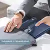 Apple iPad Yatay ve Dikey Standlı 360 Derece Döner Tablet Kılıfı (iPad 10.Nesil 10.9/iPad A16 Lacivert)
