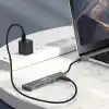 Minesk Macbook ile Uyumlu USB-C Hub Çoklayıcı HDMI/SD Card/Micro SD/USB 2.0/USB 3.0/USB-C/PD 100watt / bağlantı Port USB Çoklayıcı Adaptör (7-in -1 Multi Hub HDMI)