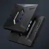 Coverzone 5in1 Harici USB 3.0 ve Type-C DVD-ROM DVD-RW Optik Sürücü, USB ve Type C Kablolu, PC, Tablet, DVD Player, Çizgili Metal Tasarım Ultra Slim CD ROM Okuyucu CV250
